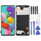 Écran LCD Super AMOLED d'origine pour Galaxy A51 4G Digitizer Full Assembly avec cadre (Noir)